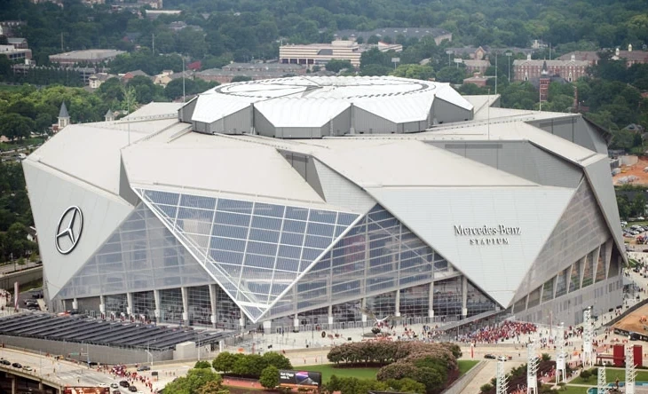 Estádio Mercedes-Benz Stadium, em Atlanta