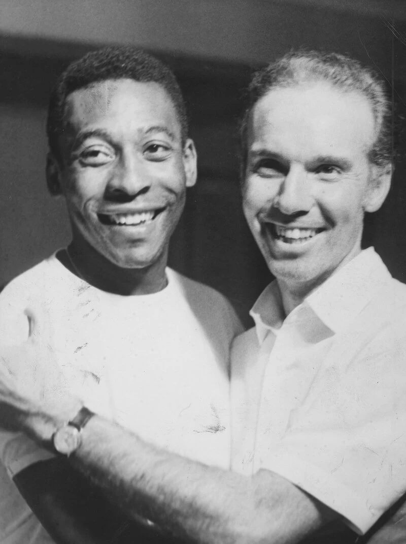 Zagallo e Pelé em 1970