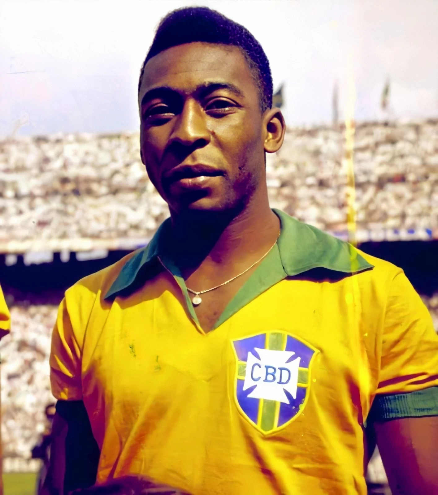 Pelé pela Seleção Brasileira em 1970