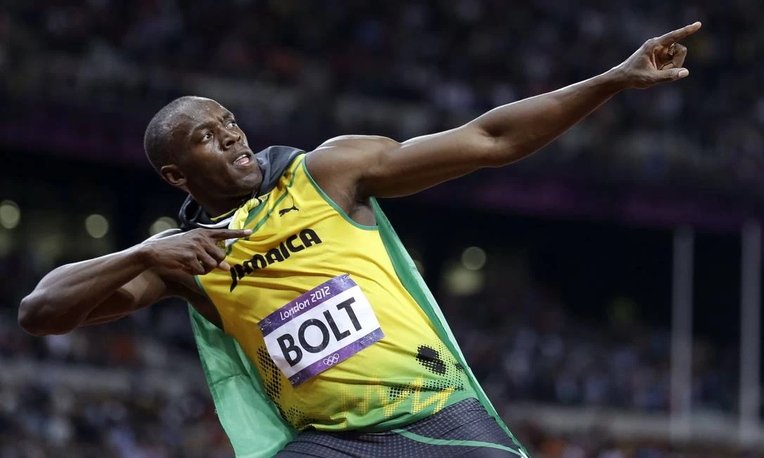 Usain Bolt durante Jogos de Londres 2012