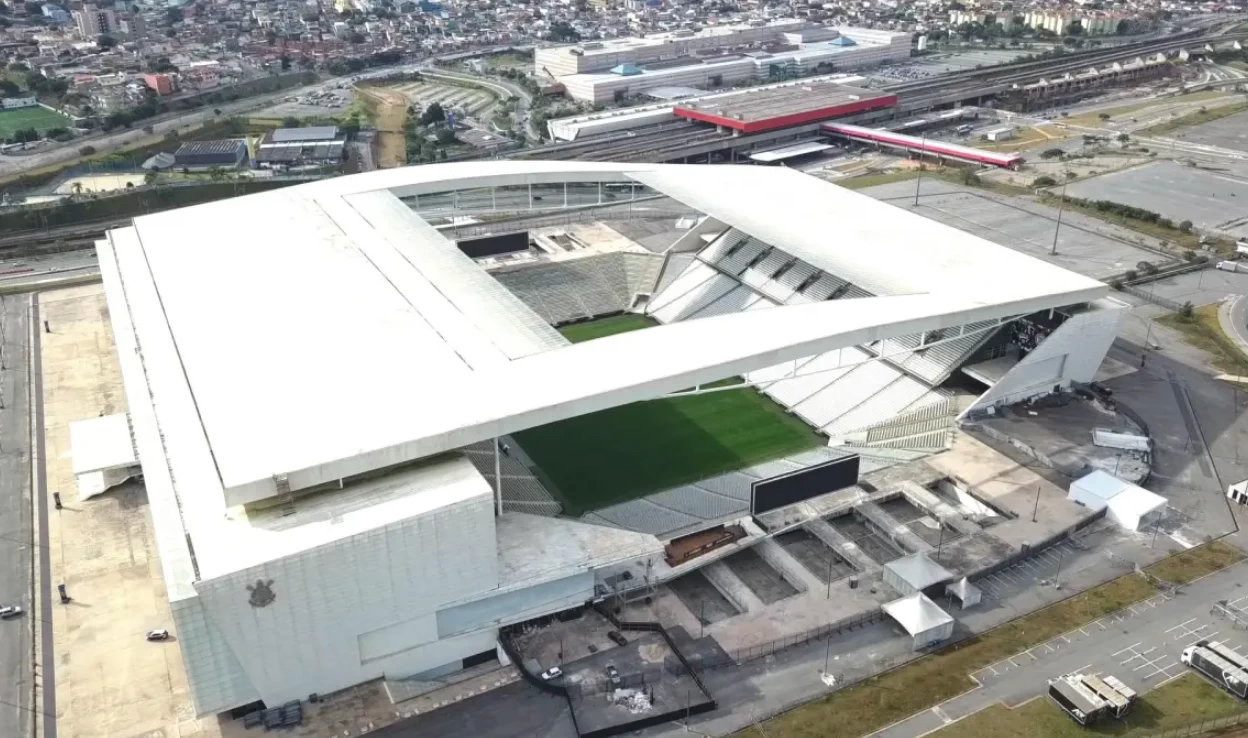 Arena Corinthians antes da reforma (Foto: Reprodução/ DOC. Films)